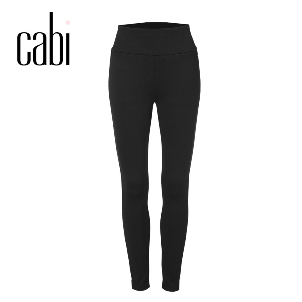 Cabi Women's Classic Black “Zip Legging” (Item #4517), size S